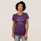 Autoren schreiben Way Script Womens Shirt (Vorne ganz)
