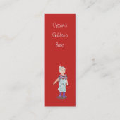 Autorenbild Beruflich rot Mini Visitenkarte (Vorderseite)