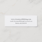 Autorenbild Beruflich rot Mini Visitenkarte (Rückseite)