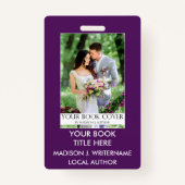 Autorenbuchabdeckung - Lila oder Pick-Farbe Ausweis (Vorderseite)