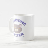 Autorenlustige Katzenspur einfügen Kaffeetasse (Vorderseite Links)