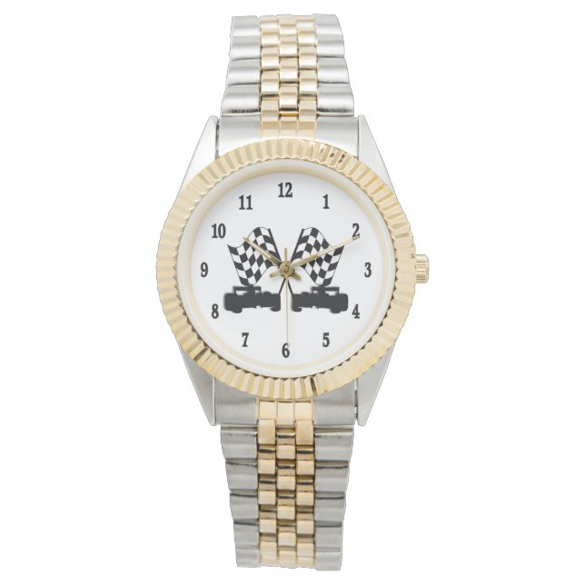 Autorennen Armbanduhr (Vorderseite)
