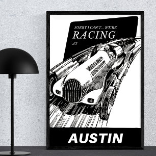 Autorennen in Austin, Texas - Vintager Motorsport Poster