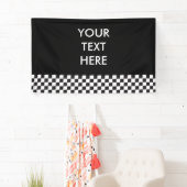 Autorennen-/Schach-Muster + Ihr backgr. u. Ideen Banner (Insitu)