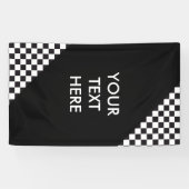 Autorennen-/Schach-Muster + Ihr backgr. u. Ideen Banner (Horizontal)