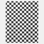 Autorennen / Schach Muster - schwarz 1 Fleecedecke (Vorderseite)