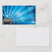 AUTORENNEN-THEMA VISITENKARTE (Vorne/Hinten)