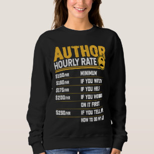 Autorenstundensatz Autor Blogger Buchverlag Sweatshirt
