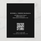 Autoreparatur-Profi-Mobiler Mechaniker-Service Flyer (Hinten)