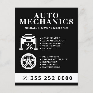 Autoreparatur-Profi-Mobiler Mechaniker-Service Flyer