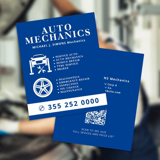 Autoreparatur-Profi-Mobiler Mechaniker-Service Flyer