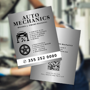 Autoreparatur-Profi-Mobiler Mechaniker-Service Flyer