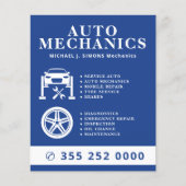 Autoreparatur-Profi-Mobiler Mechaniker-Service Flyer (Vorne)
