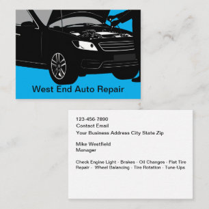 Autoreparatur-Service-Center Visitenkarte