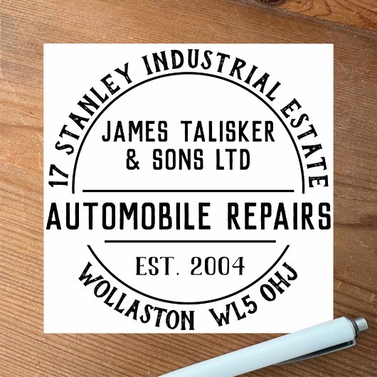 Autoreparaturen Stempel