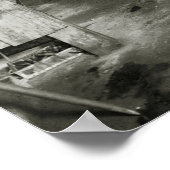 Autoreparaturgarage, Anfang des 19. Jahrhunderts Poster (Ecke)