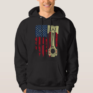 Autoreparaturmann Kfz-Mechaniker Werkzeuge Kolben  Hoodie