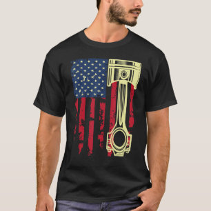 Autoreparaturmann KFZ-Mechaniker Werkzeuge Kolben T-Shirt