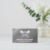 Autoreparaturschlüssel | Metallic Visitenkarte (Stehend Vorderseite)