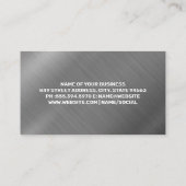 Autoreparaturschlüssel | Metallic Visitenkarte (Rückseite)