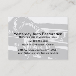 Autorestaurationsservice Visitenkarte