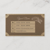 Autoretro Visitenkarte (Rückseite)