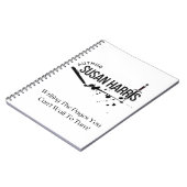 Autorin Susan Harris Notebook Notizblock (Linke Seite)