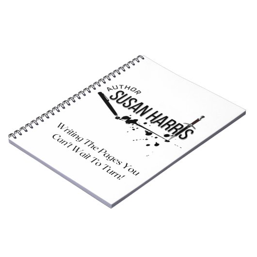 Autorin Susan Harris Notebook Notizblock (Linke Seite)