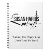 Autorin Susan Harris Notebook Notizblock (Vorderseite)