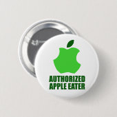 Autorisierter Apple-Esser Button (Vorne & Hinten)