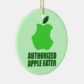 Autorisierter Apple-Esser Keramikornament (Rechts)