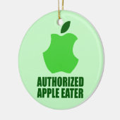 Autorisierter Apple-Esser Keramikornament (Links)