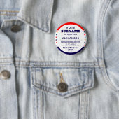 Autorisierter Freiwilliger 2026 Wahlkampf-ID Button (Beispiel)