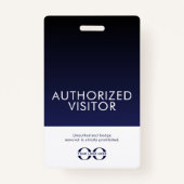 Autorisiertes Abzeichen Navy Blue Ausweis (Rückseite)