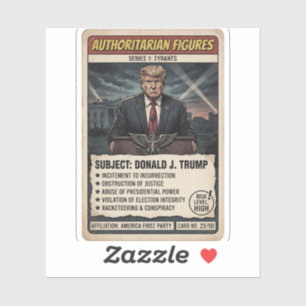 Autoritäre Regierung Trading Cards Aufkleber