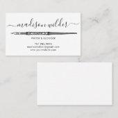 AutorModerne Visitenkarten Visitenkarte (Vorne/Hinten)