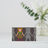 Autorn-/Buch-Illustrator-einzigartige Visitenkarte (Stehend Vorderseite)