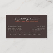 Autorn-/Buch-Illustrator-einzigartige Visitenkarte (Rückseite)