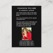 Autorn-Foto-Rückseite des Visitenkarte (Rückseite)