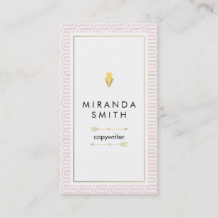Autorn-Verfasser-Visitenkarte - Chic geometrisch Visitenkarte