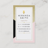 Autorn-Verfasser-Visitenkarte - Chic geometrisch Visitenkarte (Rückseite)