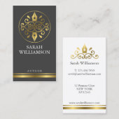 Autorn-/Verfasser-Visitenkarte Visitenkarte (Vorne/Hinten)