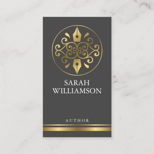 Autorn-/Verfasser-Visitenkarte Visitenkarte (Vorderseite)