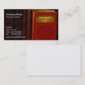 Autorn-/Verleger-Visitenkarte Visitenkarte (Vorne/Hinten)