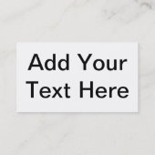 Autorn-Visitenkarte Visitenkarte (Rückseite)