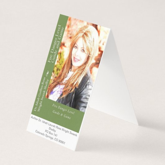 Autorn-Visitenkarten Visitenkarten (Rückseite)