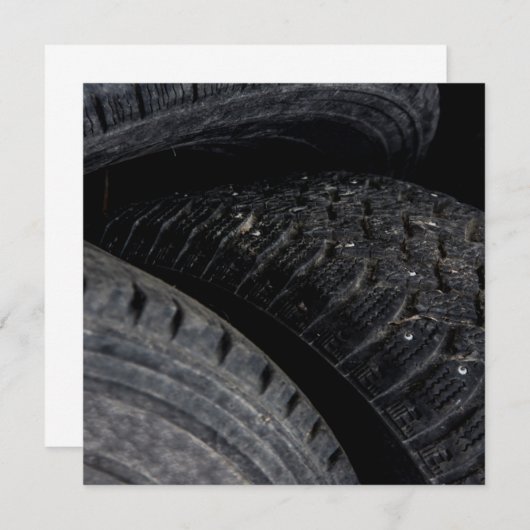 Autos alte Reifen Schwarze Straßen Ausflüge (Vorne/Hinten)