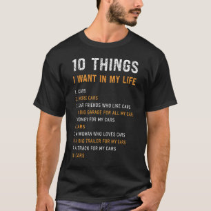Autos aus der Liste alter Menschen Autos Besitzer  T-Shirt