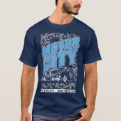 Autos Bewegungsstadt-Detroits Michigan klassisches T-Shirt (Vorderseite)