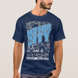Autos Bewegungsstadt-Detroits Michigan klassisches T-Shirt